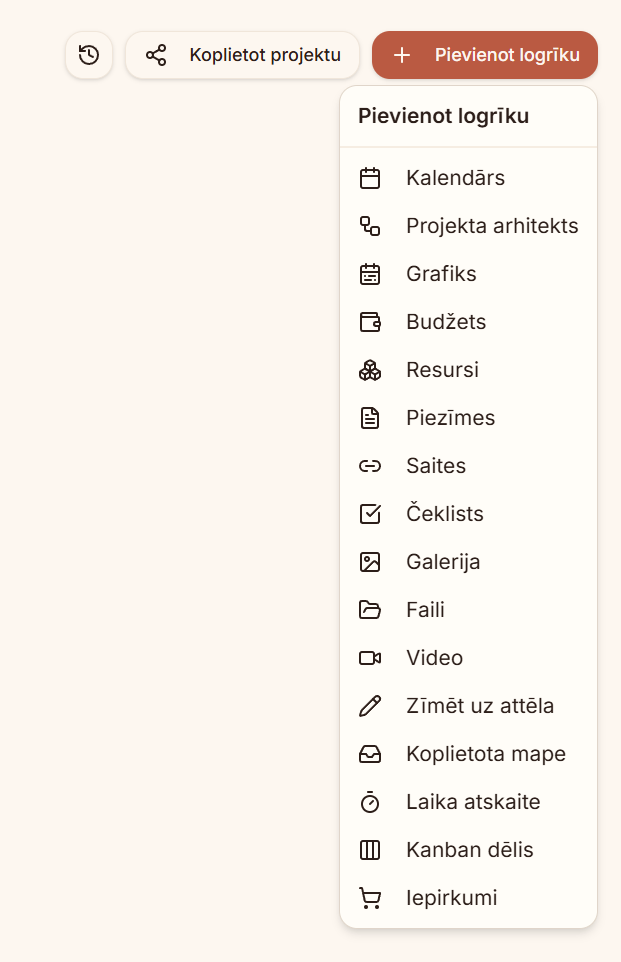 15+ logrīki, ko pievienot ar vienu klikšķi.